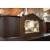 Antique Cupboard with Curved Top and Mirror