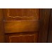 Antique Armoire with Shield Mirror and Check Pattern Inlay