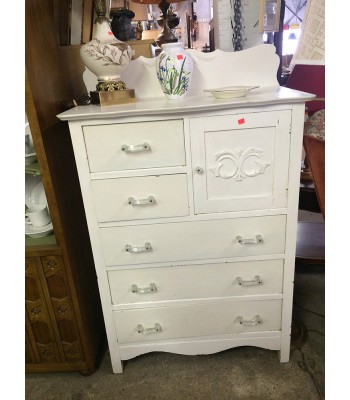 SOLD - Painted Victorian dresser