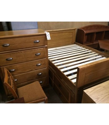 SOLD - Trundle Bed with Storage and Dresser