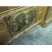 SOLD - Antique Waterfall Vanity with Round Mirror