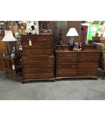 SOLD - Stickley Bedroom Set with twin bed, 2 dressers, 2 nightstands