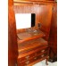 SOLD - Queen Anne Style Mahogany Entertainment Center