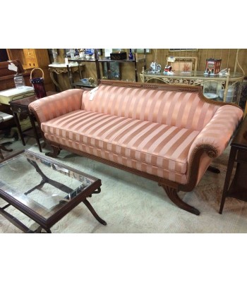 SOLD - Victorian Wood Frame Couch