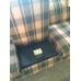 SOLD - Green Plaid Sofa Bed